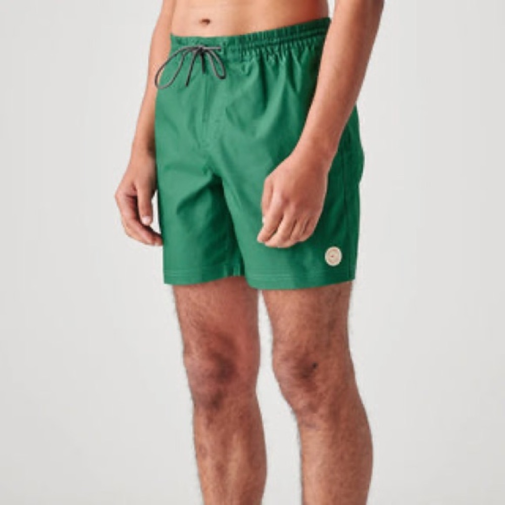 GLOBE CLEAN SWELL POOLSHORT - PALM GREEN New Size Medium